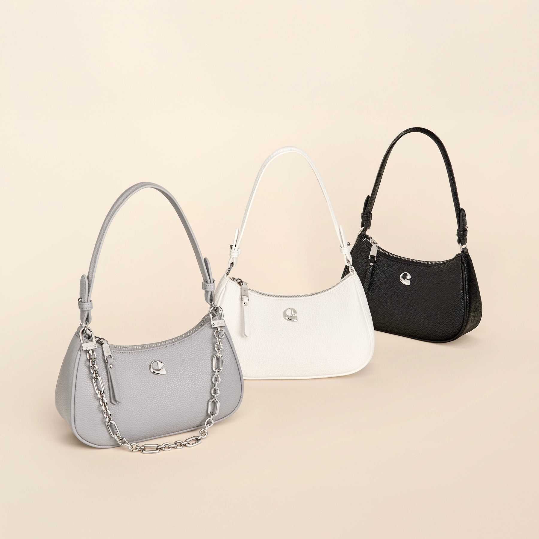 Sac Lune - gris perle