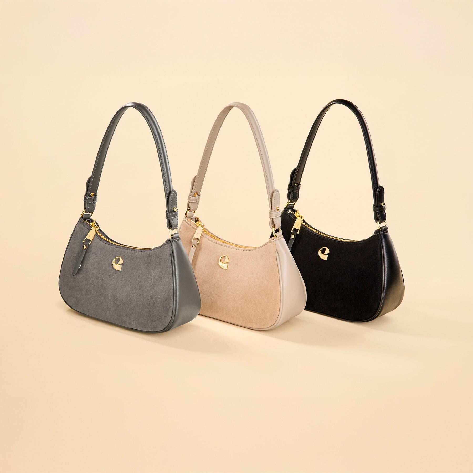 Sac Lune - suede sable