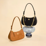 Sac Lune - suede camel