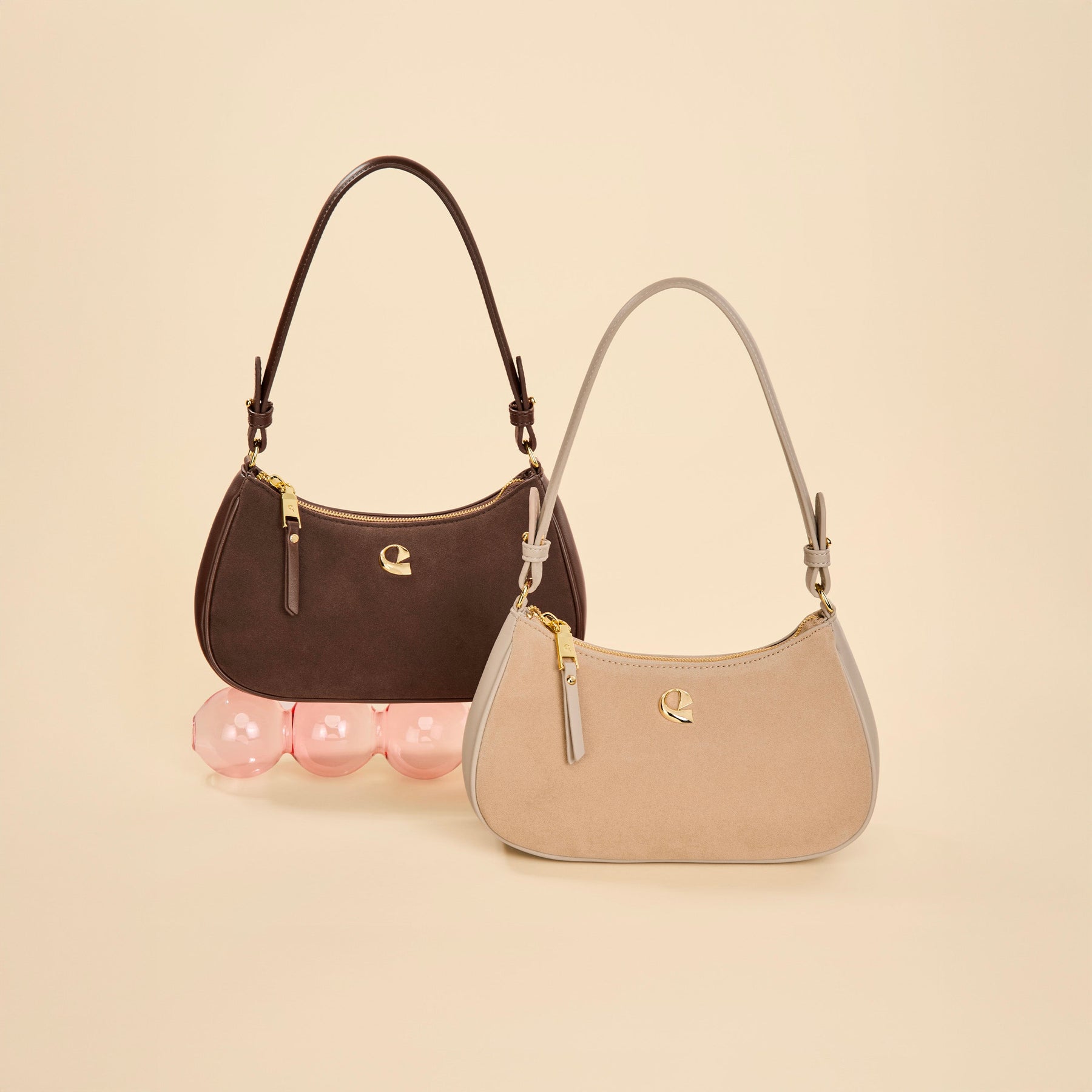 Sac Lune - suede sable