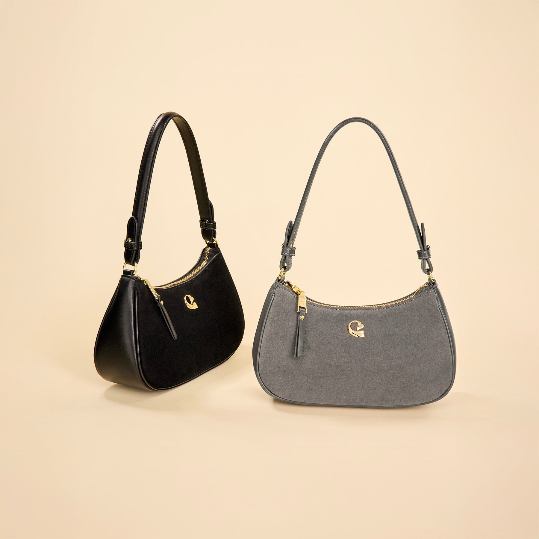 Sac Lune - suede gris graphite