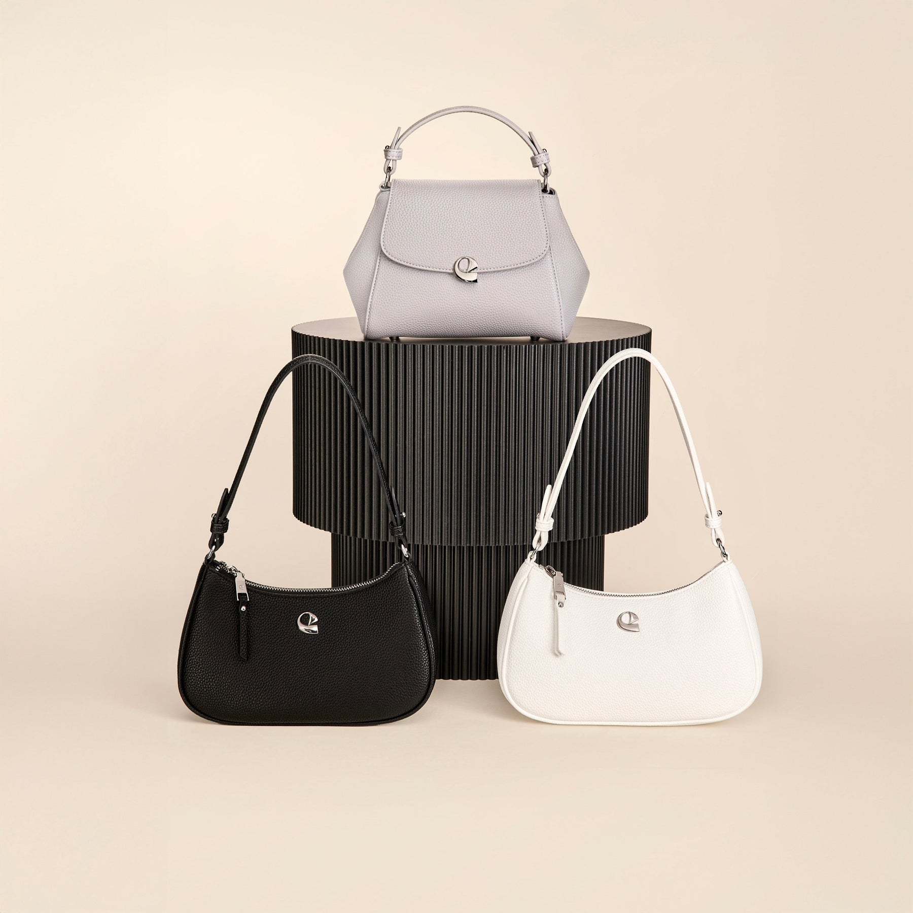 Sac Aura précieuse - gris perle