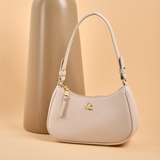 Sac Lune grainé - blanc cassé