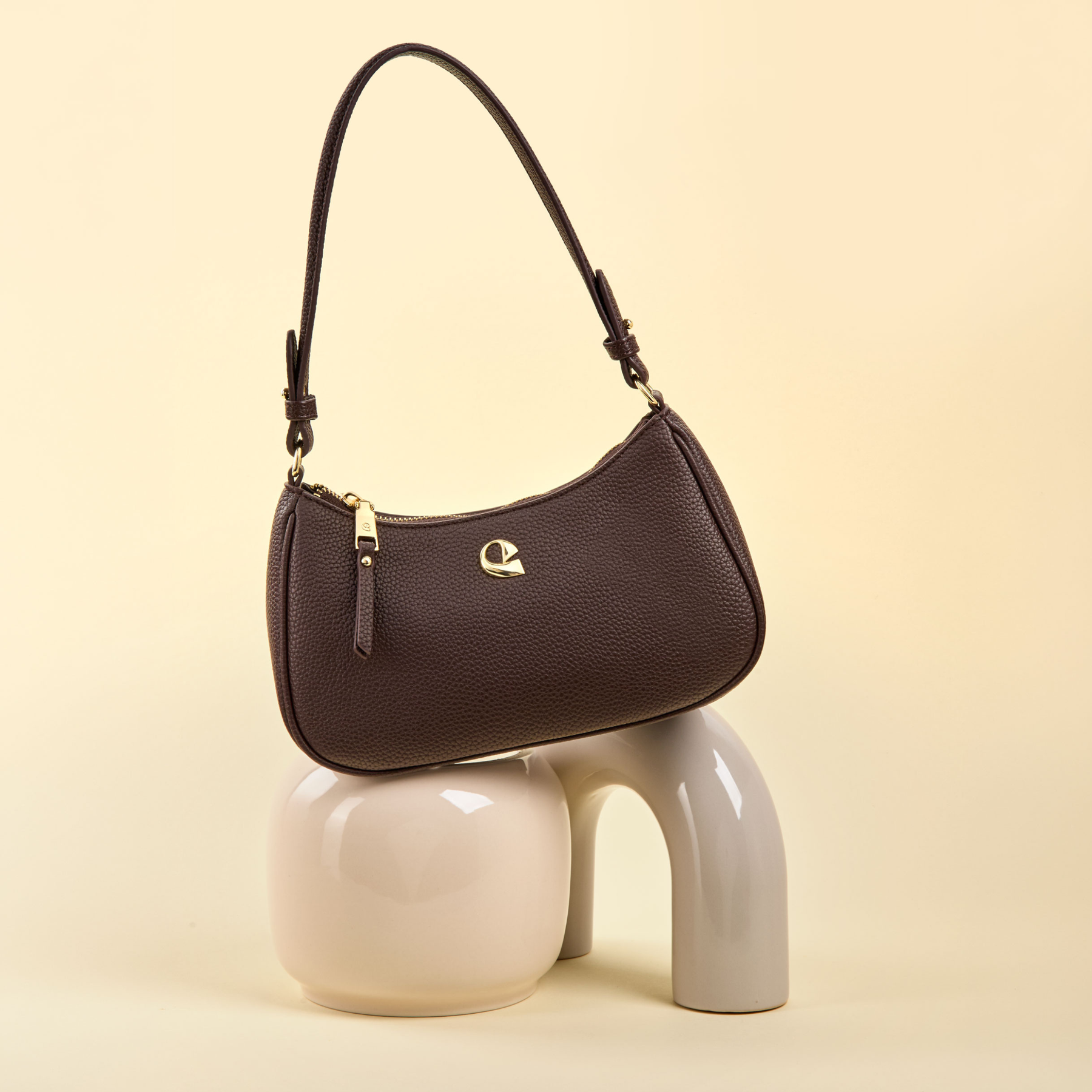 Sac Lune grainé - dark expresso