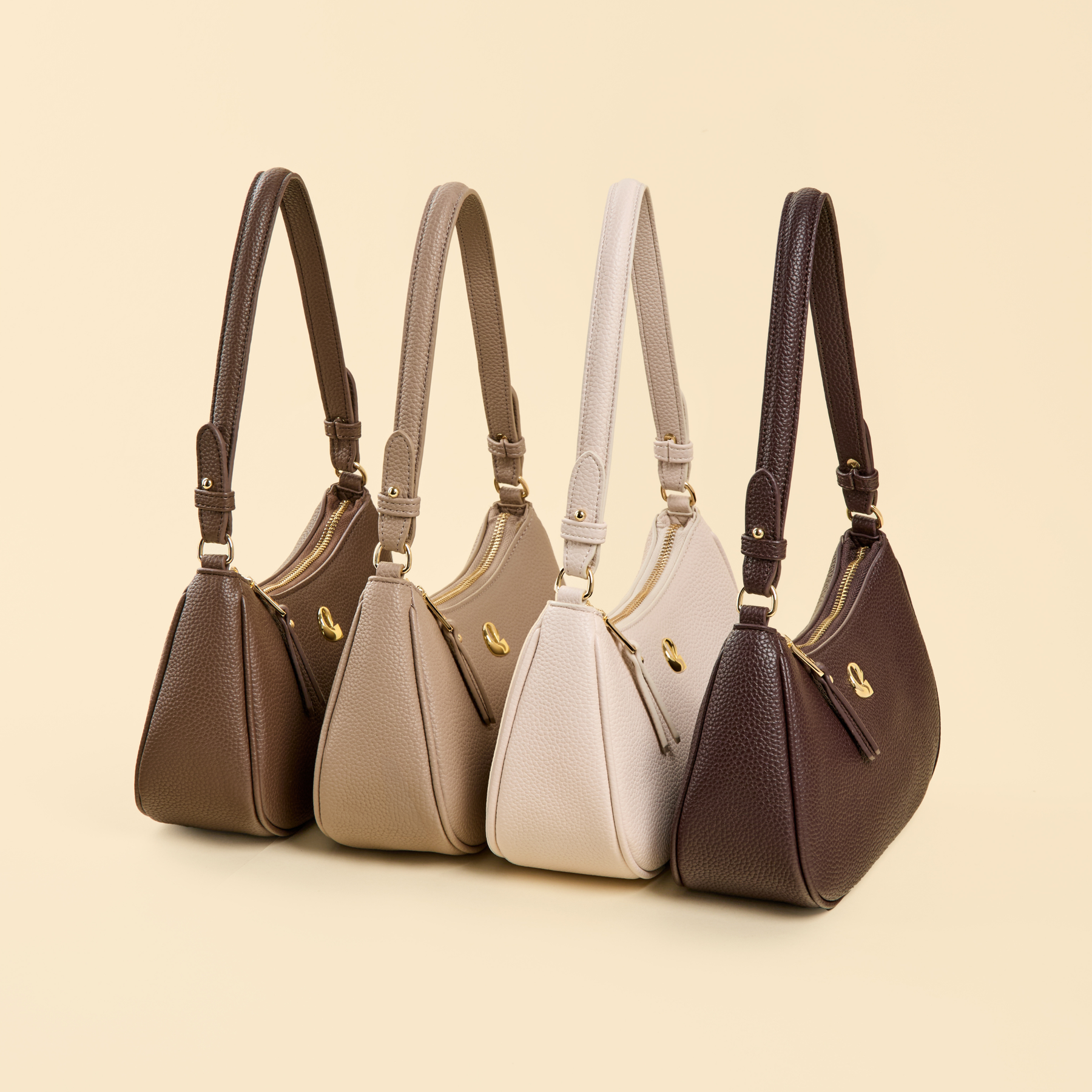 Sac Lune grainé - beige