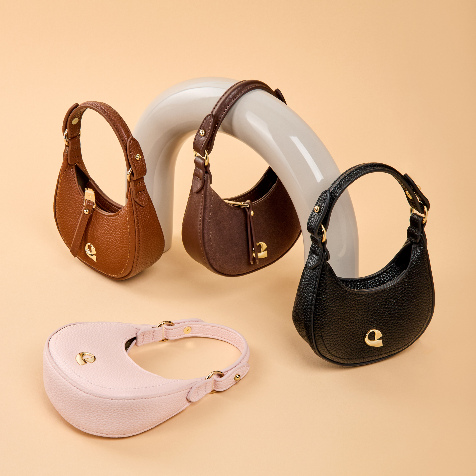 Baby Lune suede - chocolat