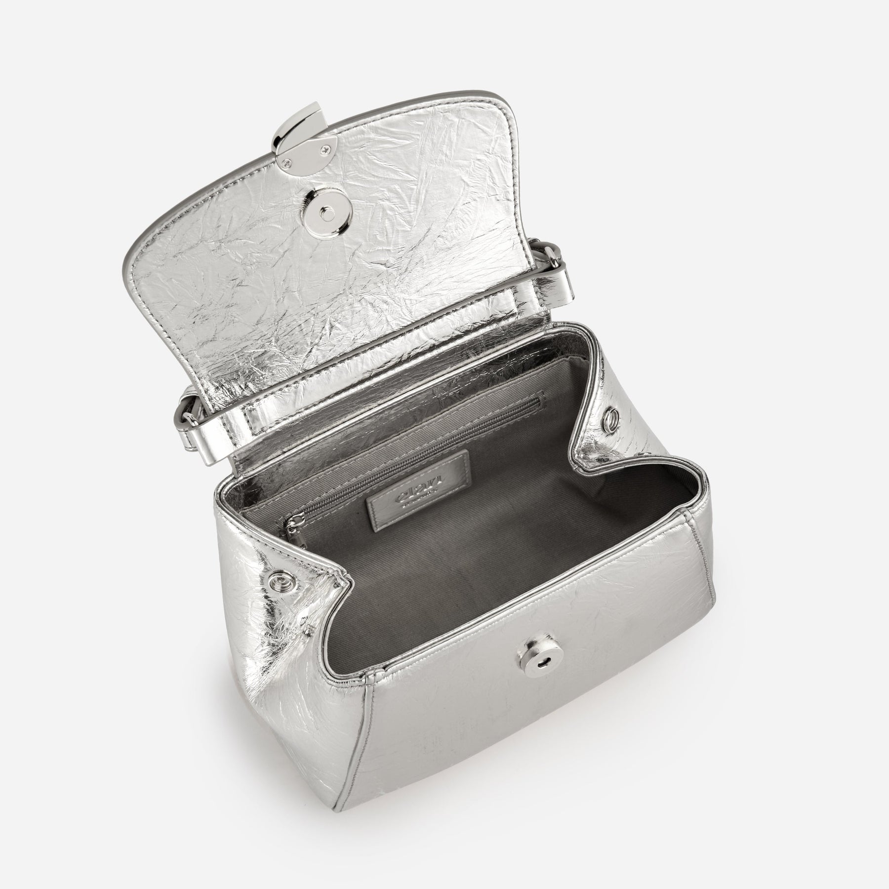 Sac Aura précieuse naplack argenté