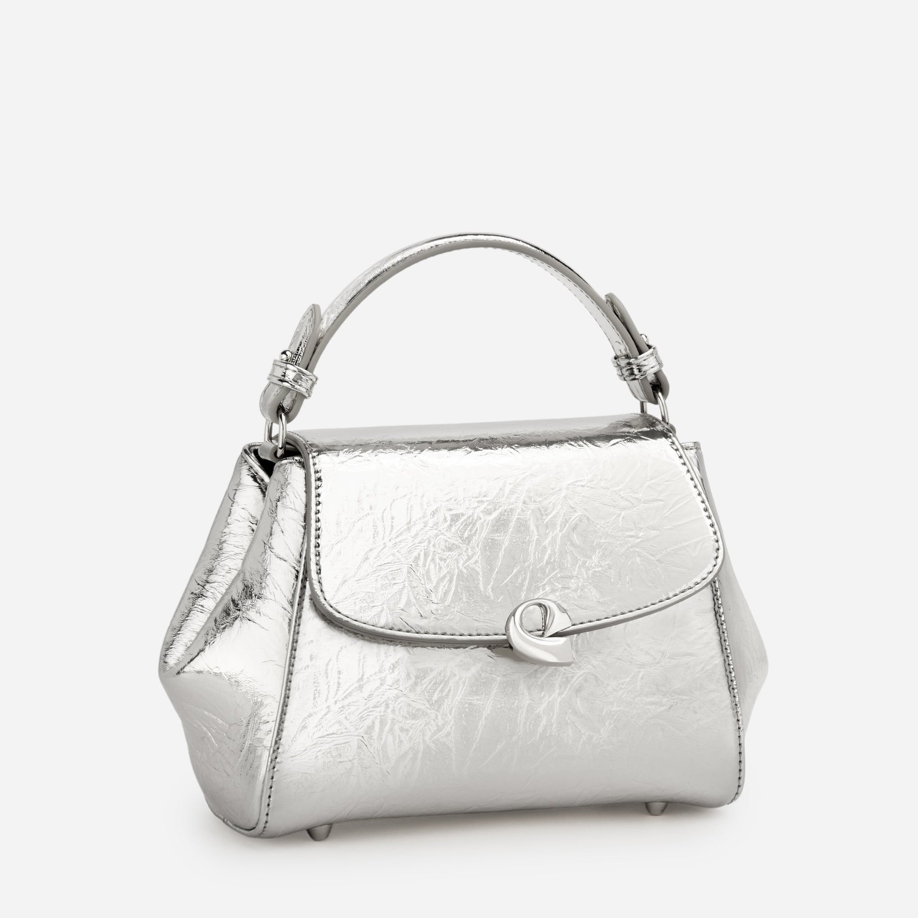 Sac Aura précieuse naplack argenté