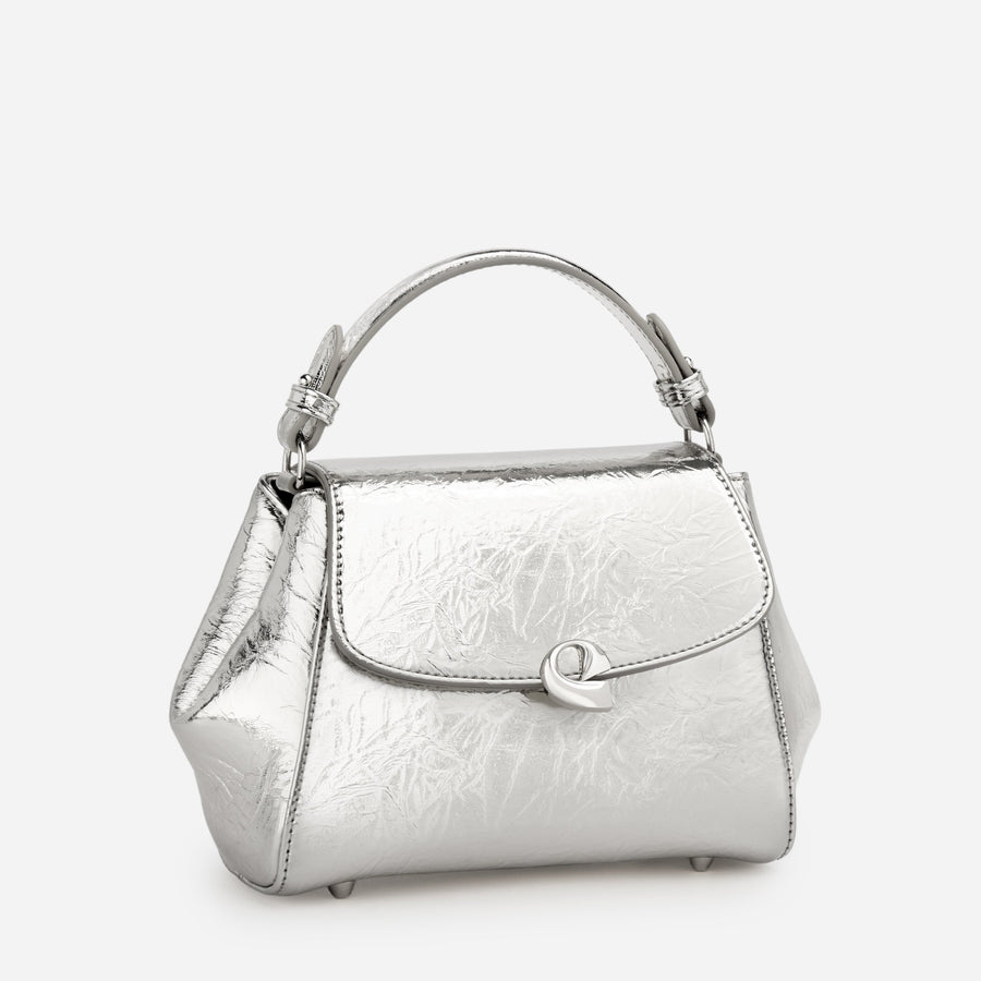 Sac Aura précieuse naplack argenté