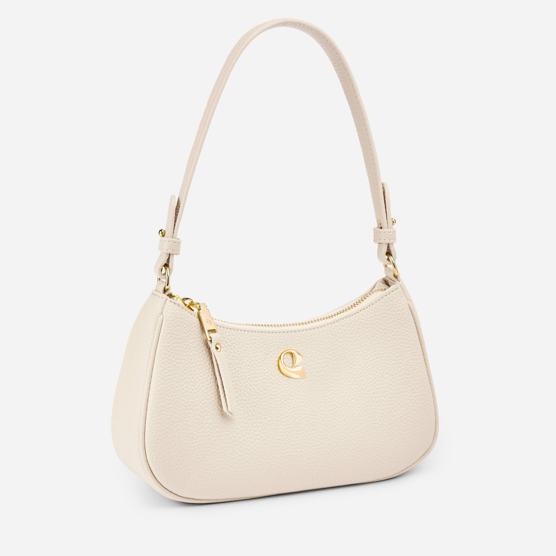 Sac Lune grainé - blanc cassé