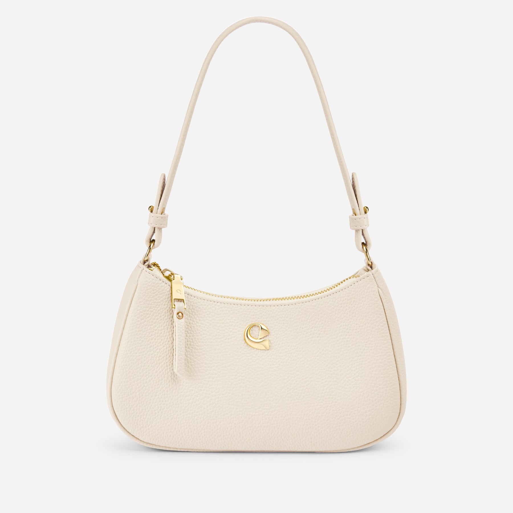 Sac Lune grainé - blanc cassé