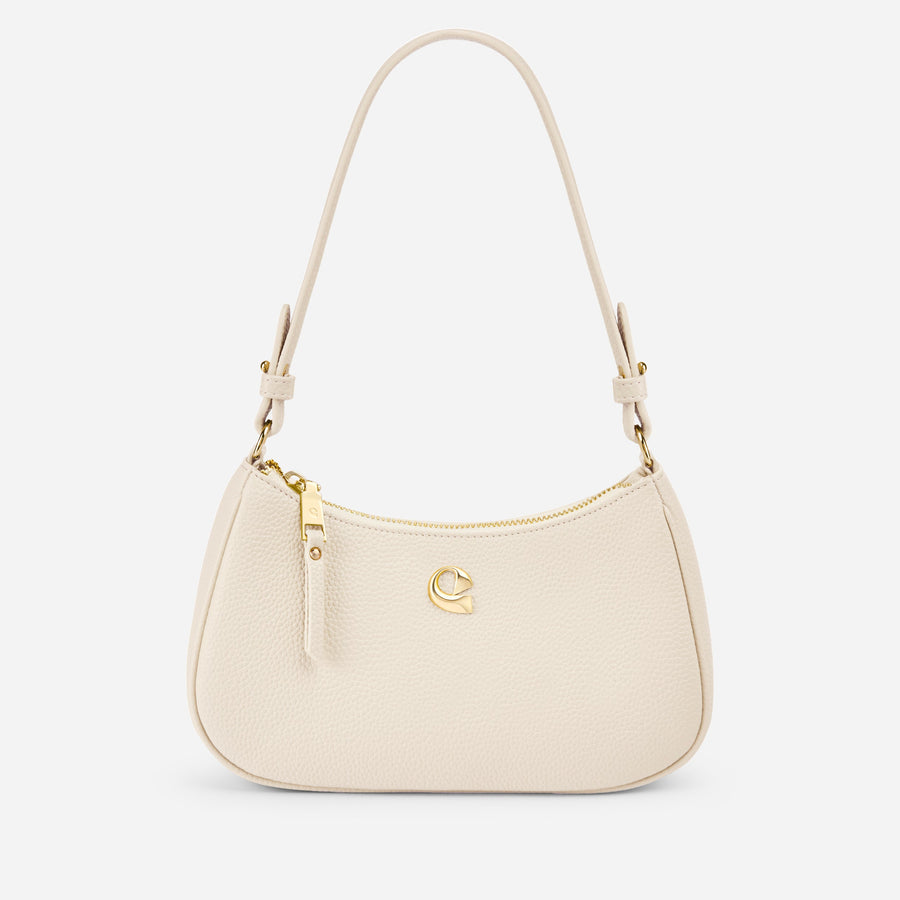 Sac Lune grainé - blanc cassé