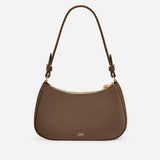 Sac Lune grainé - marron glacé