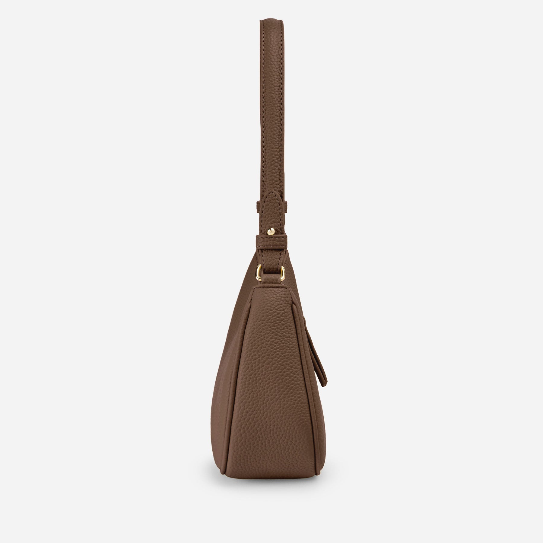 Sac Lune grainé - marron glacé