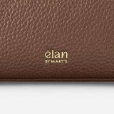 Sac Lune grainé - marron glacé