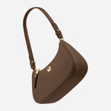 Sac Lune grainé - marron glacé