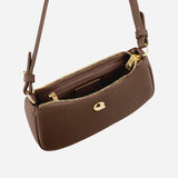 Sac Lune grainé - marron glacé