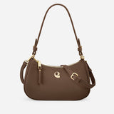 Sac Lune grainé - marron glacé