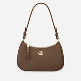 Sac Lune grainé - marron glacé