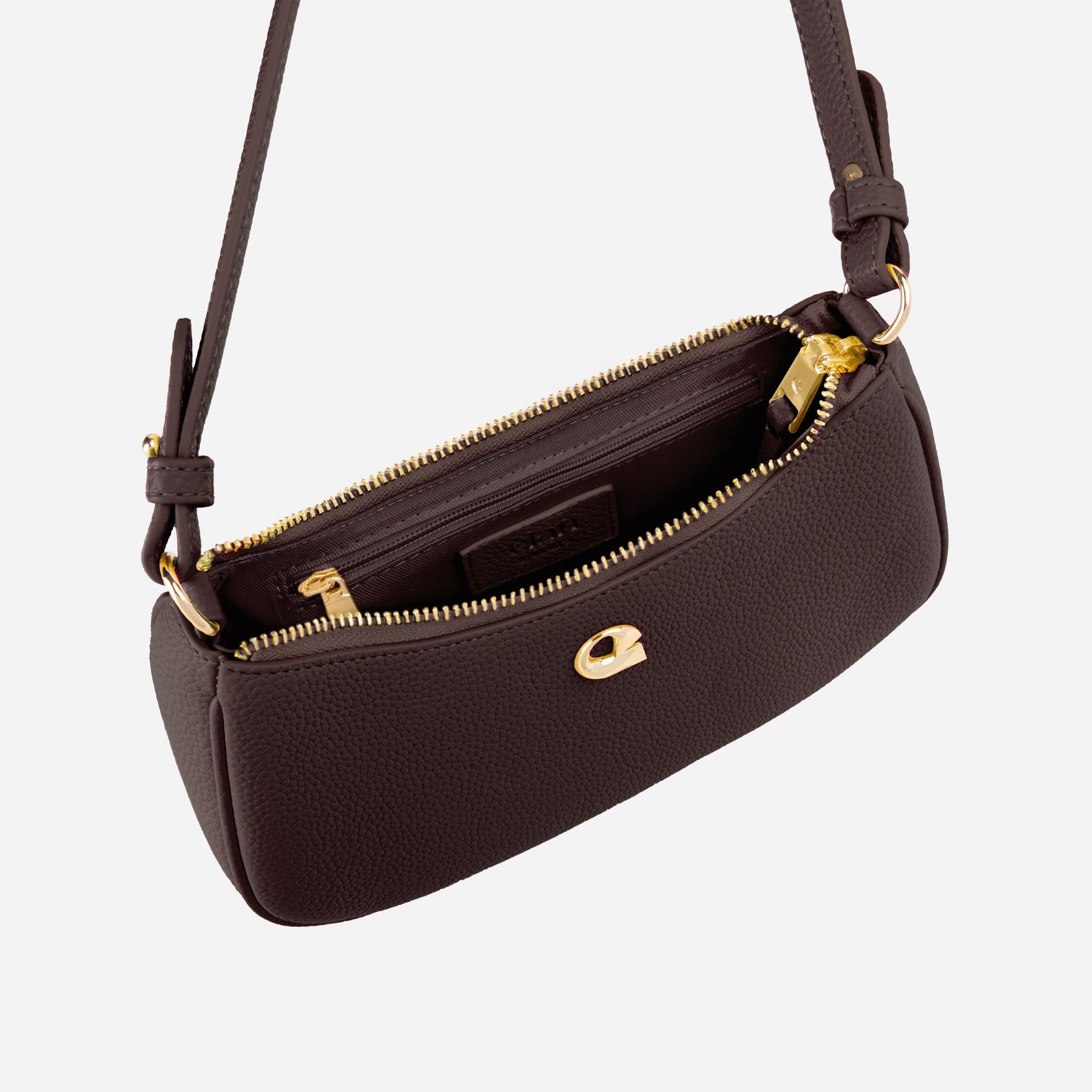 Sac Lune grainé - dark expresso