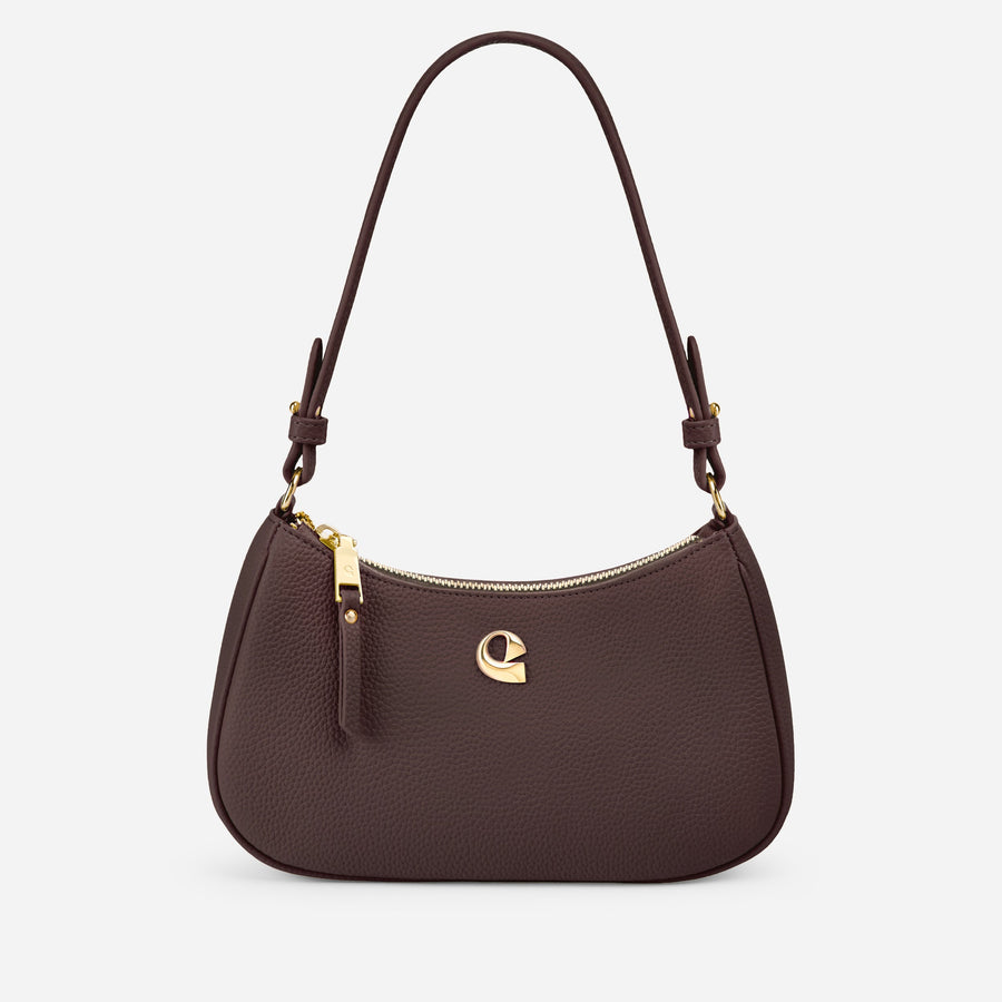 Sac Lune grainé - dark expresso