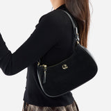 Sac Lune - suede noir