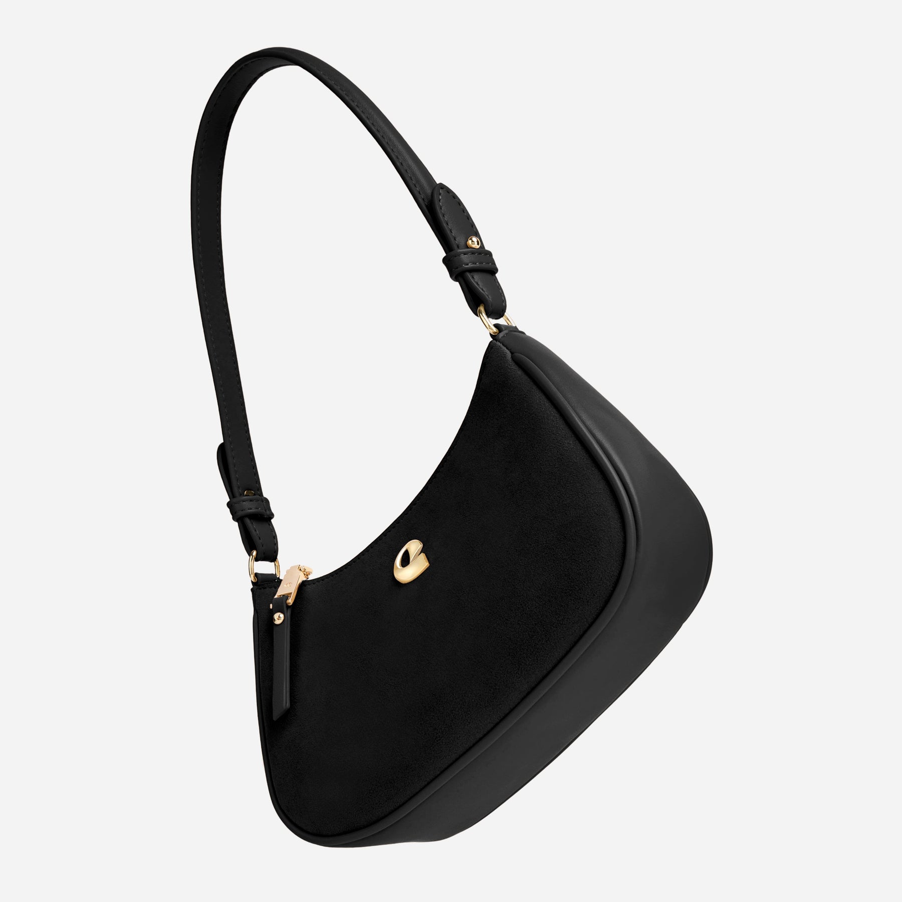 Sac Lune - suede noir