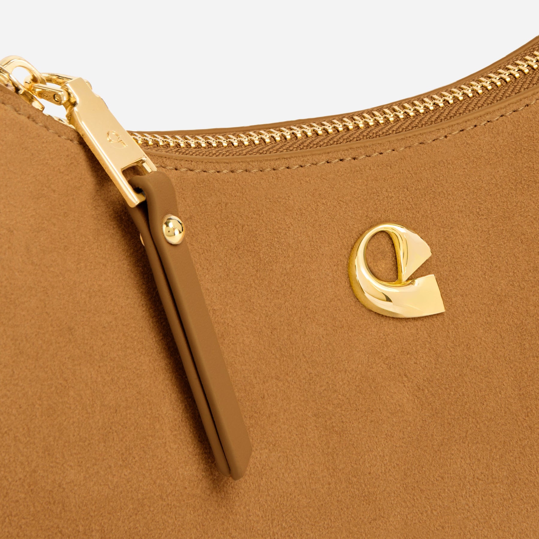Sac Lune - suede camel