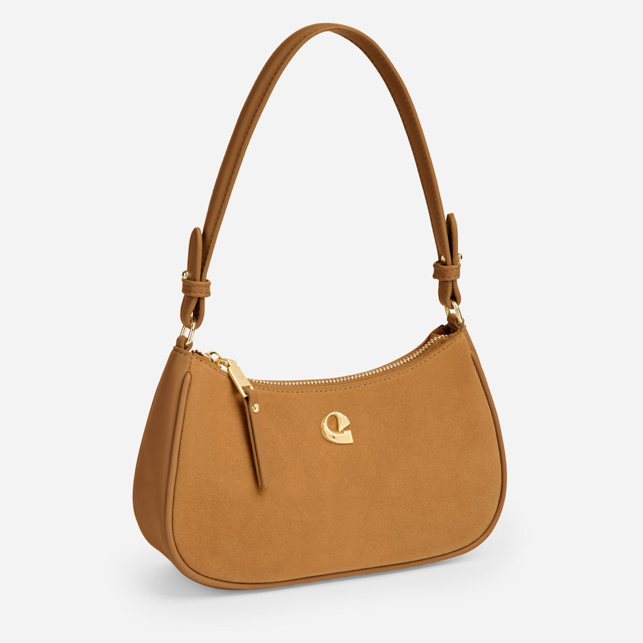 Sac Lune - suede camel
