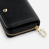 Portefeuille Aura grainé - noir