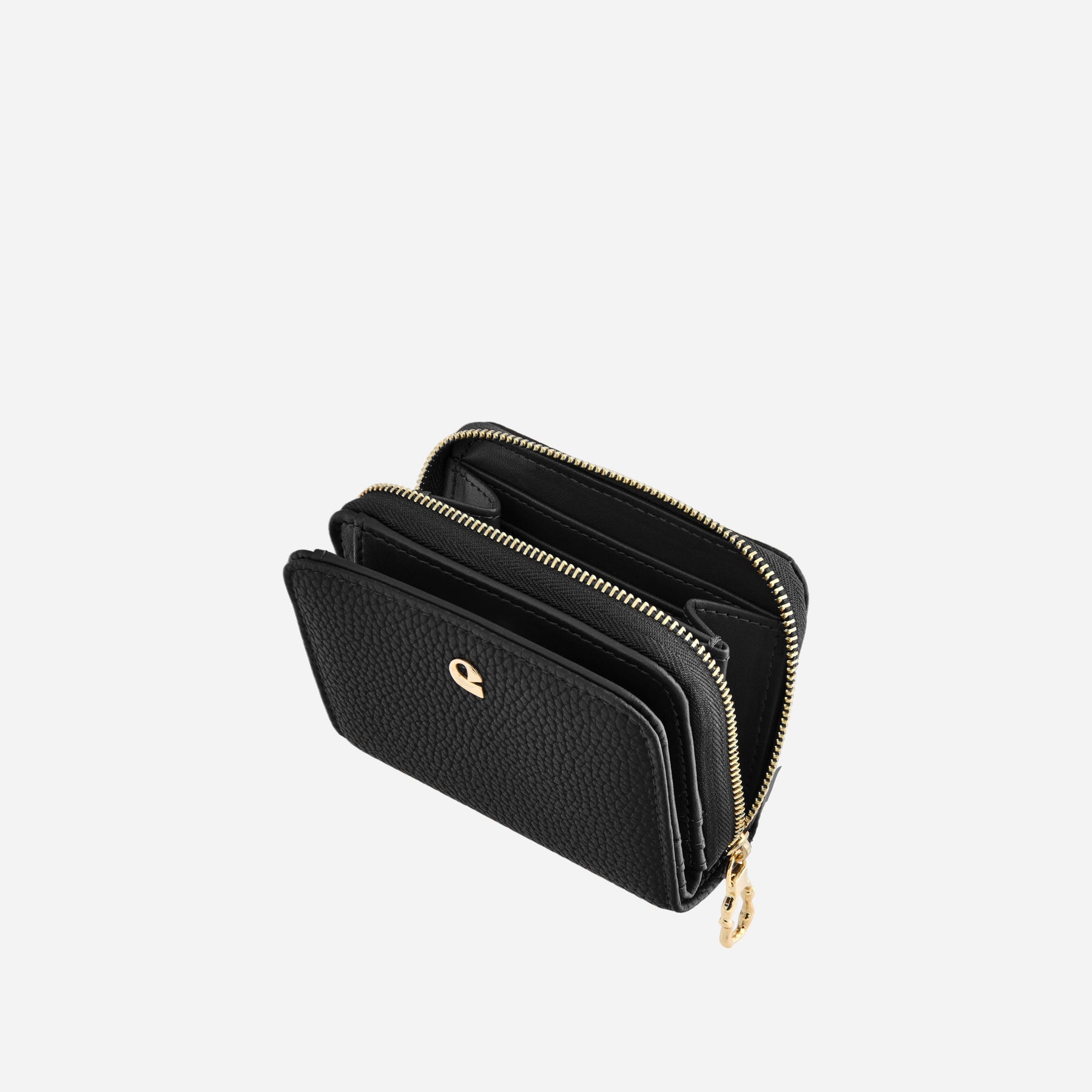 Portefeuille Aura grainé - noir