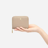 Portefeuille Aura grainé - beige