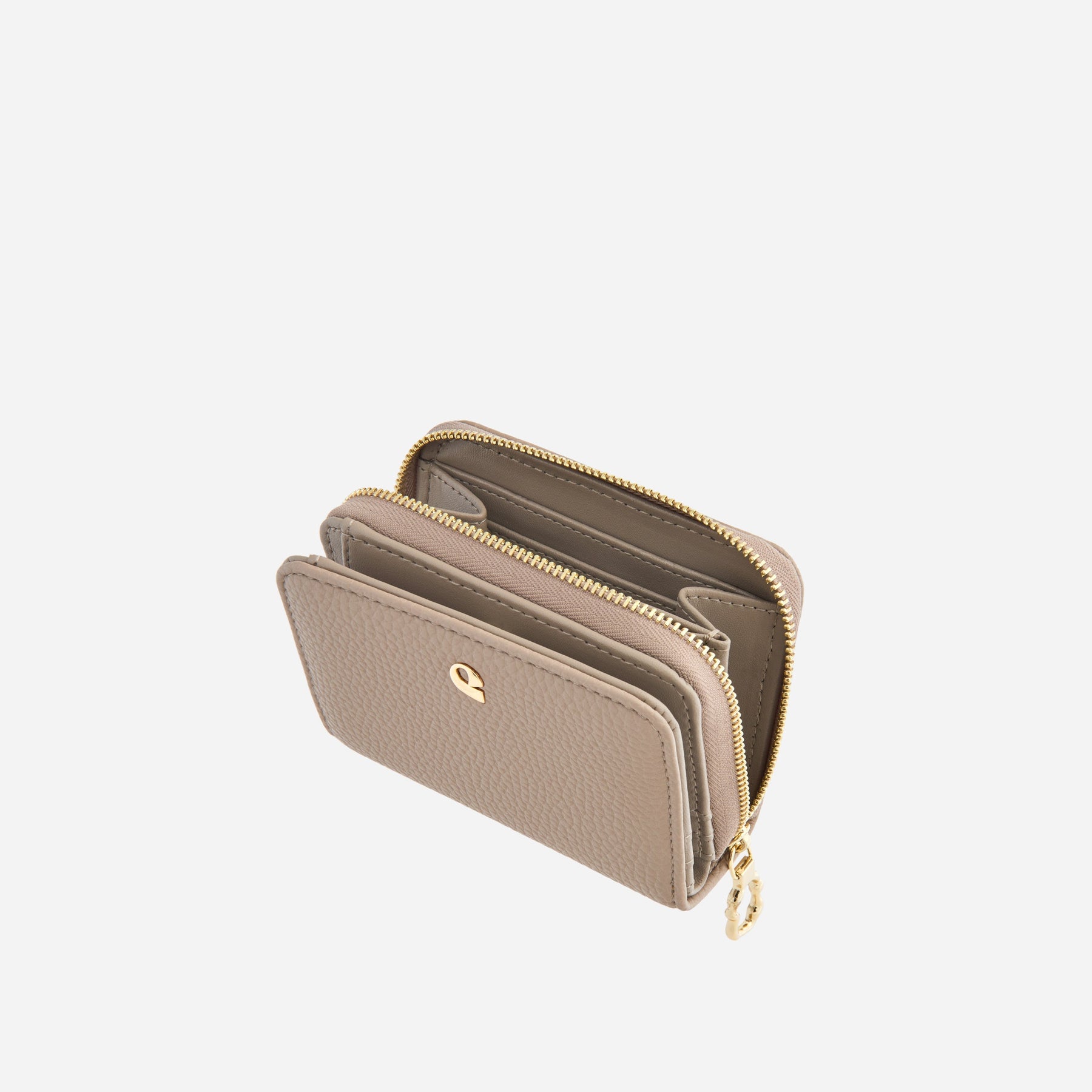 Portefeuille Aura grainé - beige