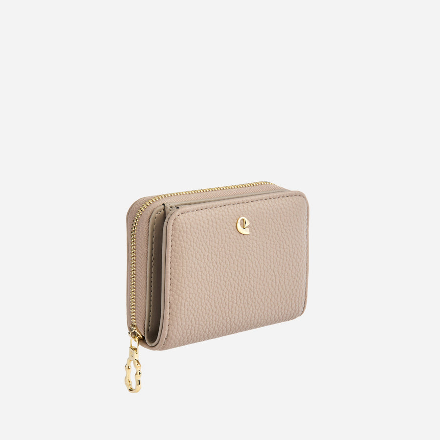 Portefeuille Aura grainé - beige