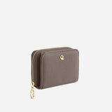 Portefeuille Aura grainé - taupe