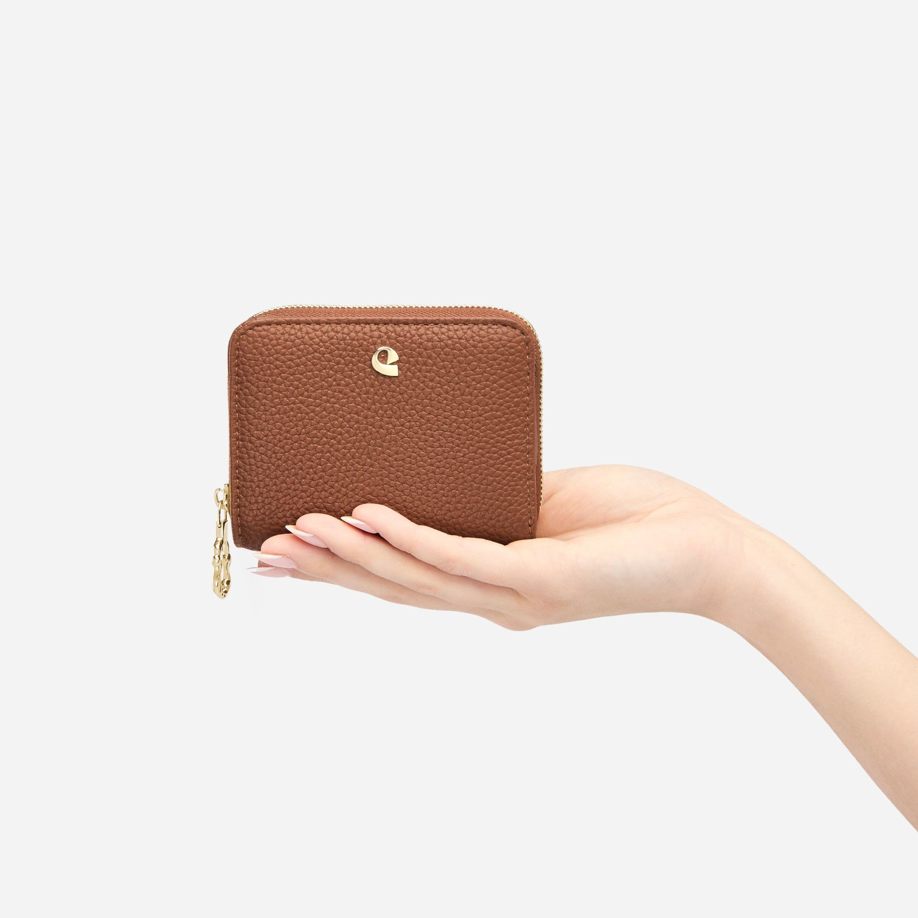 Portefeuille Aura grainé - camel