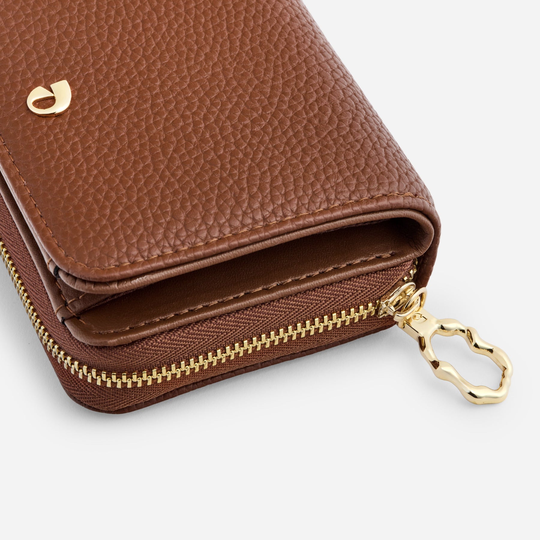Portefeuille Aura grainé - camel