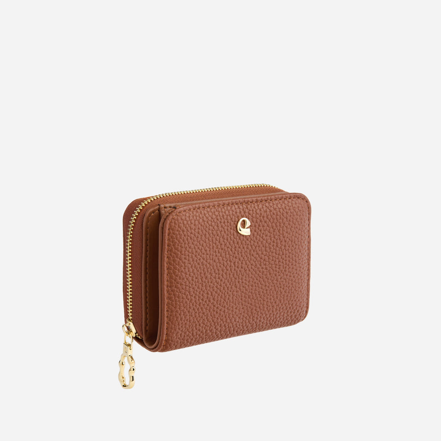 Portefeuille Aura grainé - camel