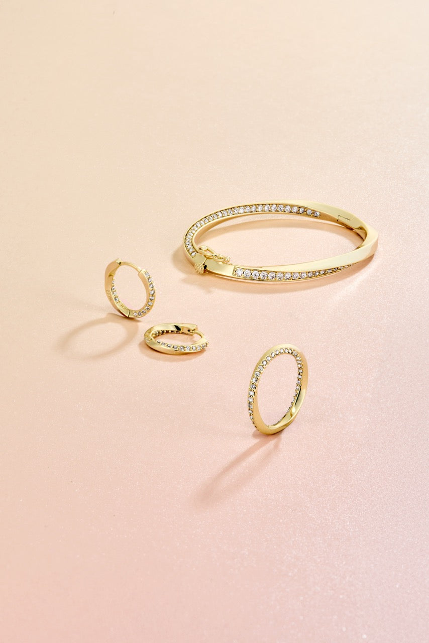 Paire de boucles Infini