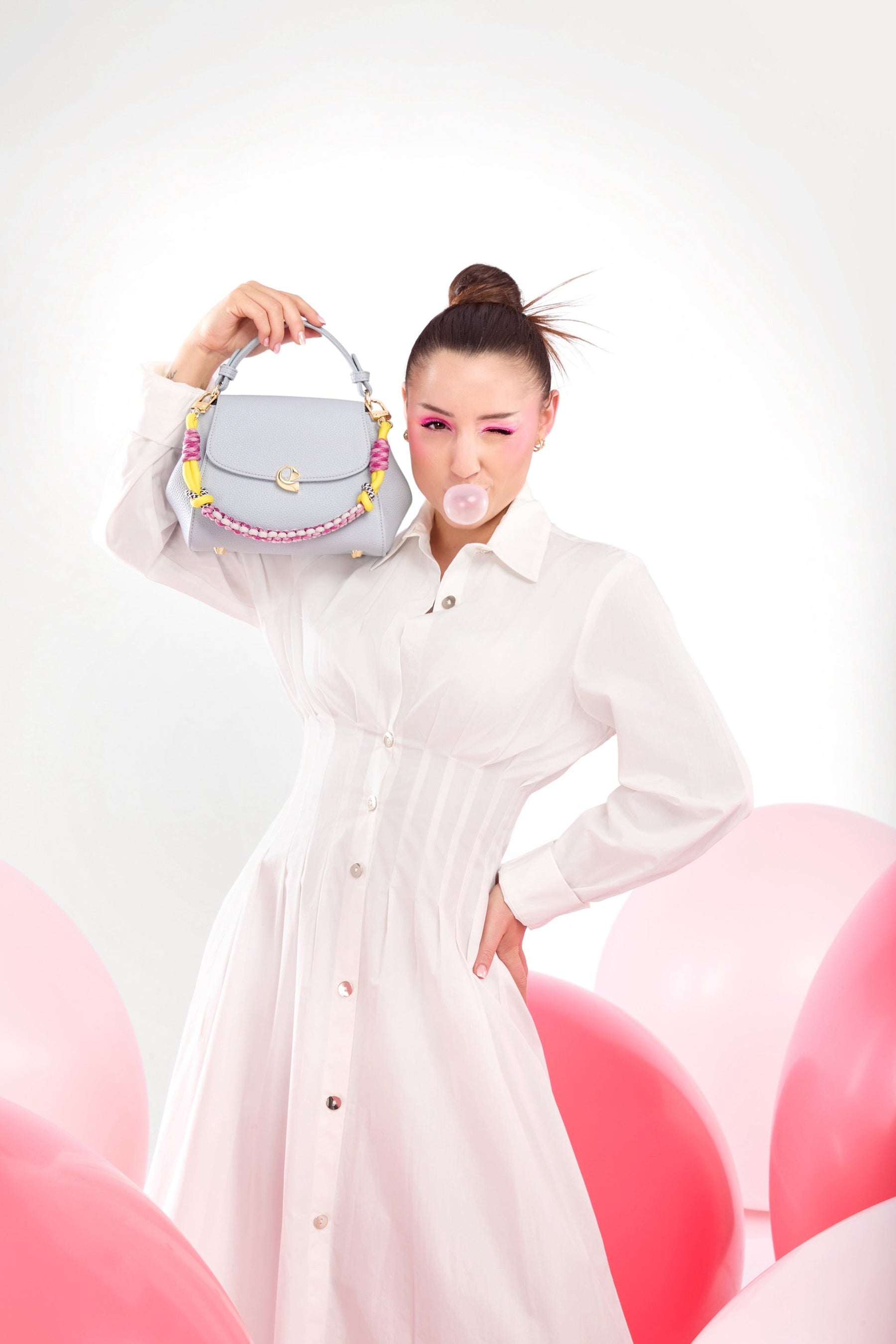Sac Aura précieuse - bleu gris