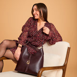 Aurore maxi - burgundy aubergine