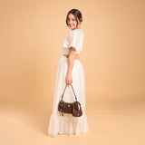 Baby Lune suede - chocolat