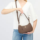 Sac Lune grainé - marron glacé