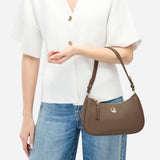 Sac Lune grainé - marron glacé