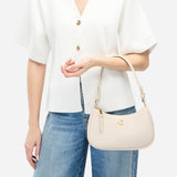 Sac Lune grainé - blanc cassé