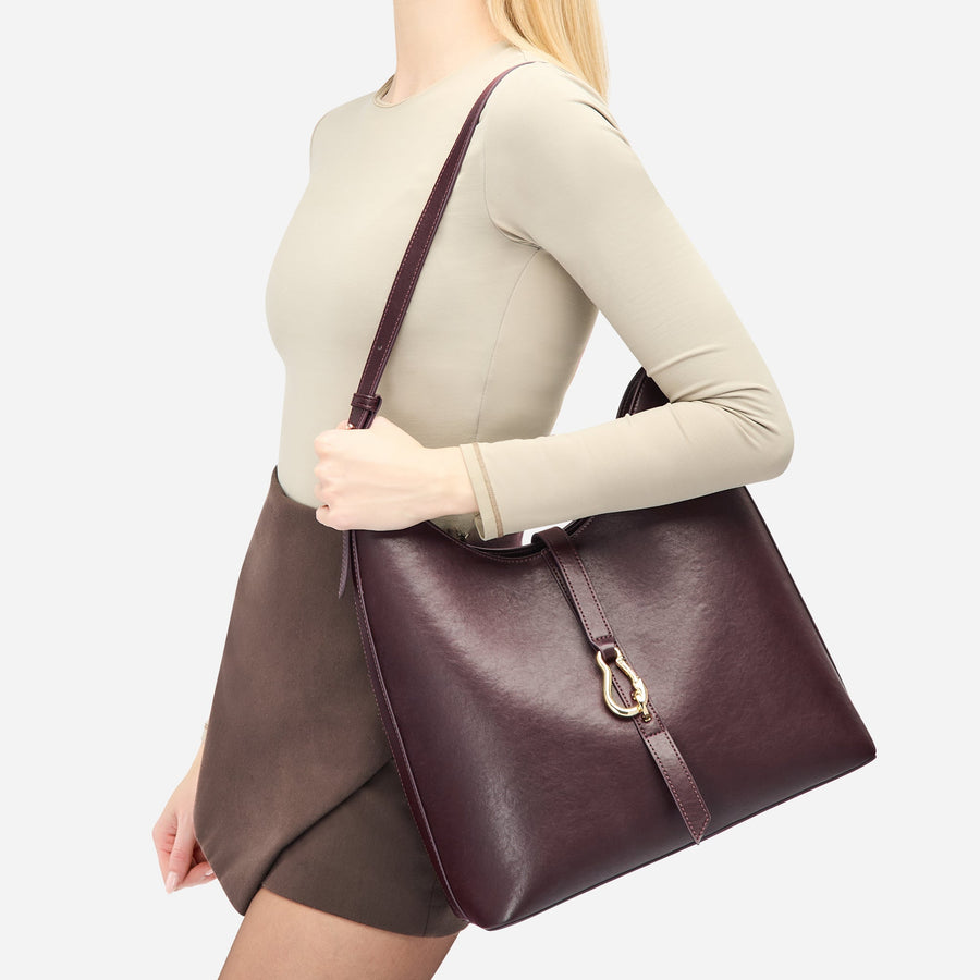 Aurore maxi - burgundy aubergine