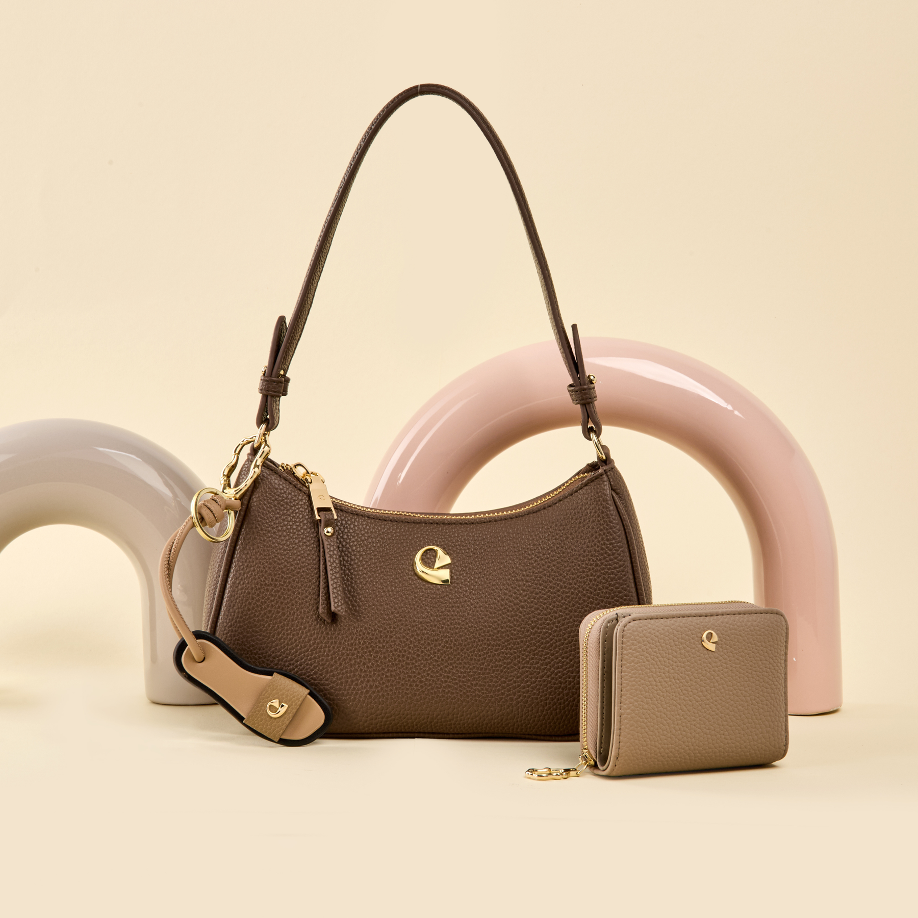 Porte-clé Baby Dune - noir/beige