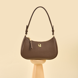 Sac Lune grainé - marron glacé