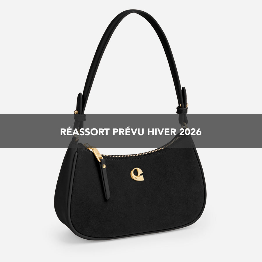 Sac Lune - suede noir