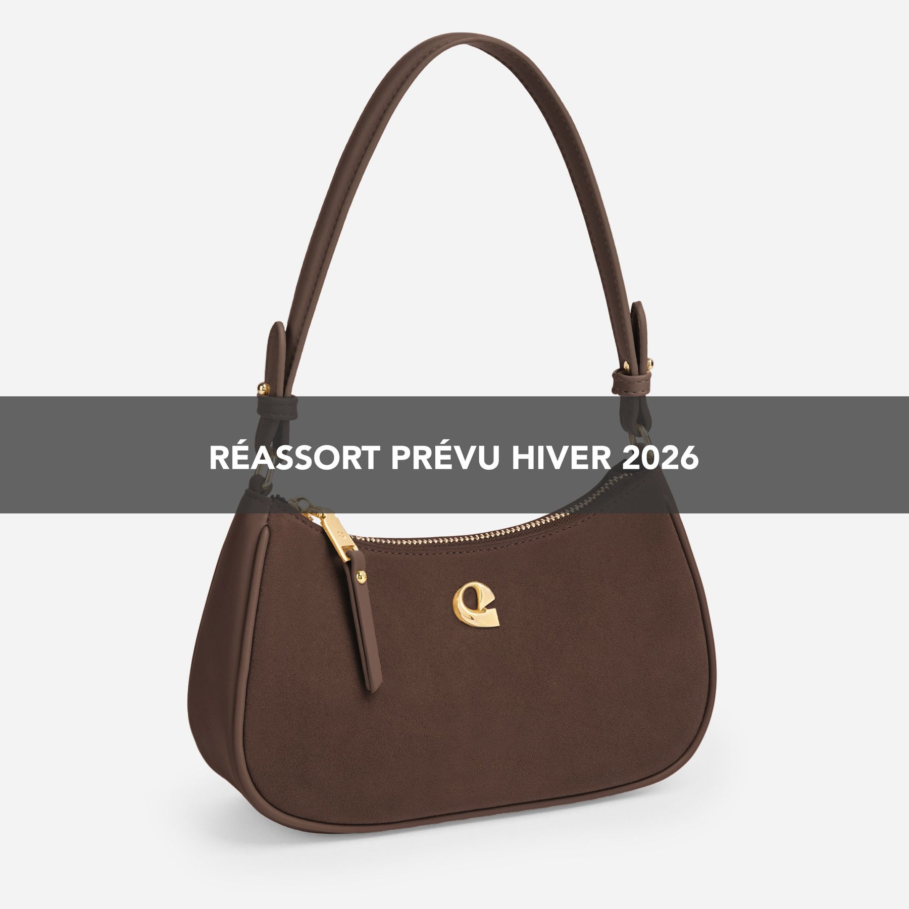 Sac Lune - suede chocolat